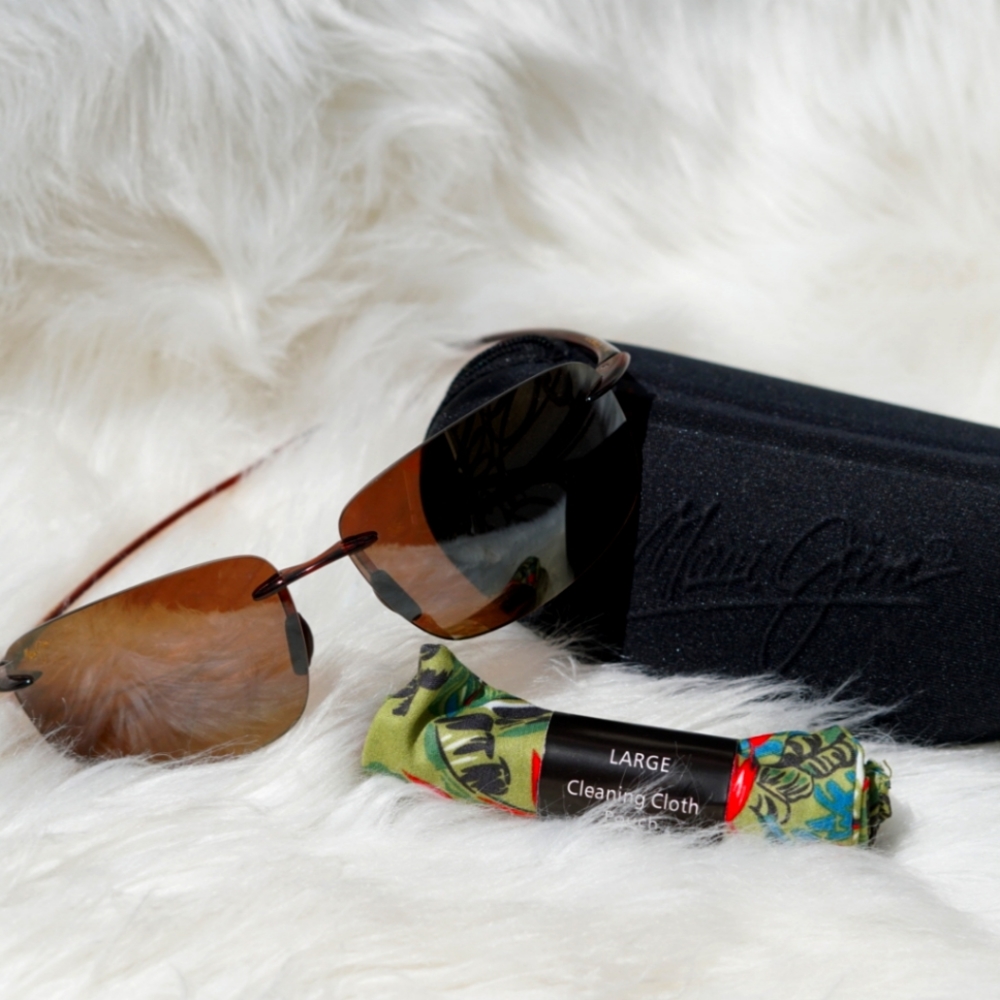 Maui Jim Breakwall Polarized Rimless Sunglasses